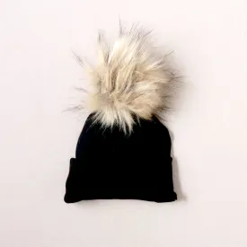 Baby Lightweight Fleece-Lined Winter Pom Pom Hat