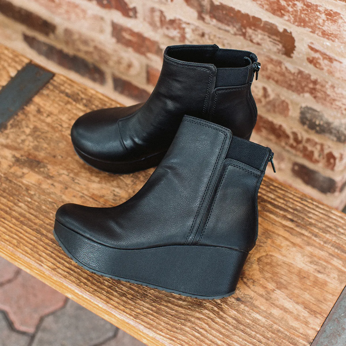 Brittany Wedge Ankle Boot