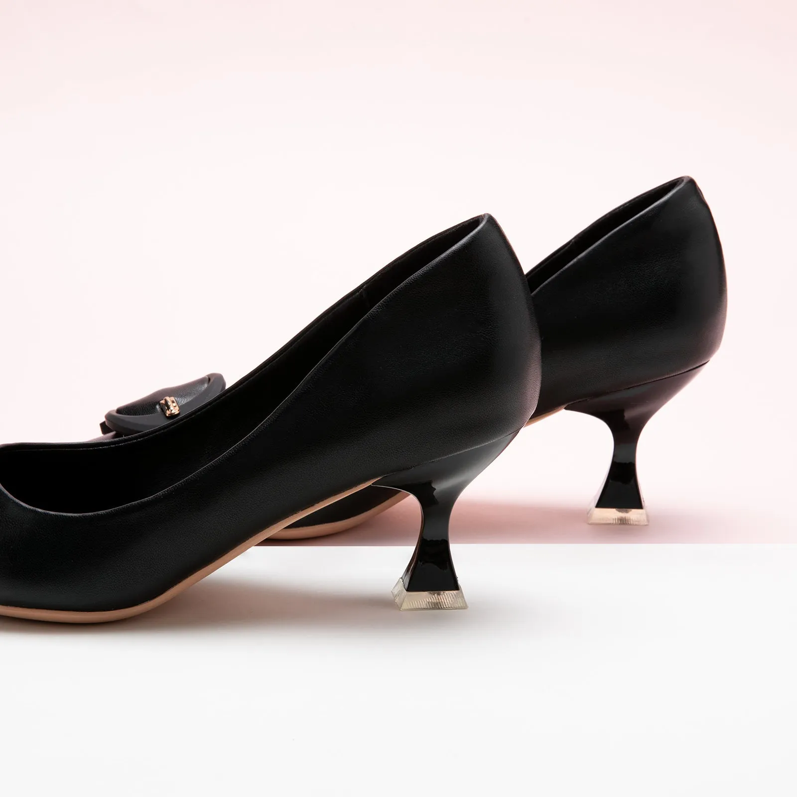 C Buckle Pumps (Olivia) Black