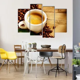 Coffee Espresso Canvas Wall Art