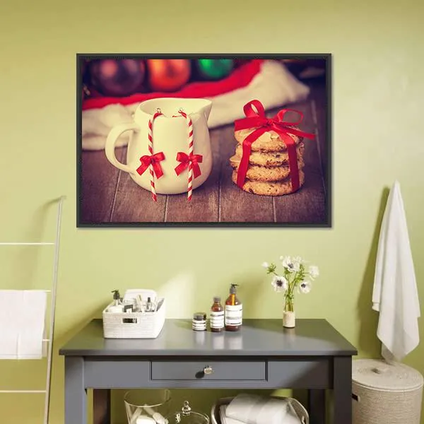 Cookies & Cup Canvas Wall Art