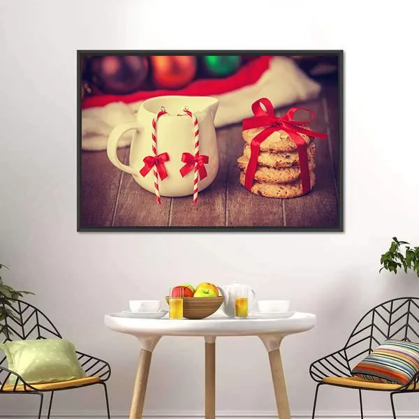 Cookies & Cup Canvas Wall Art