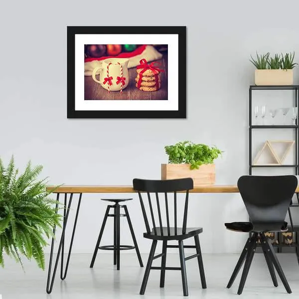 Cookies & Cup Canvas Wall Art