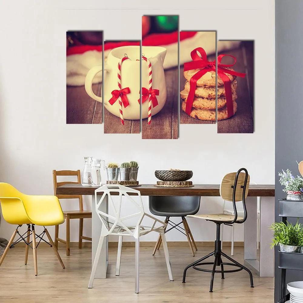 Cookies & Cup Canvas Wall Art