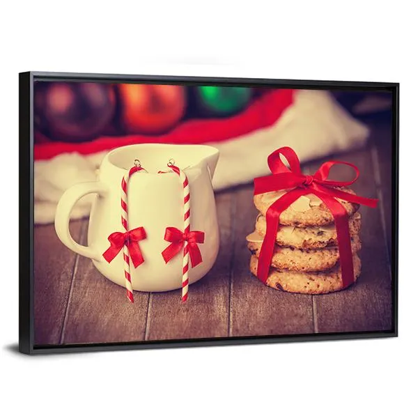 Cookies & Cup Canvas Wall Art