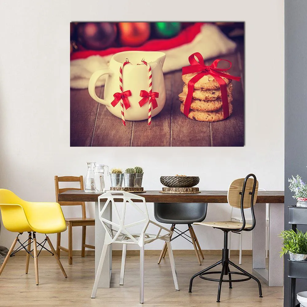 Cookies & Cup Canvas Wall Art