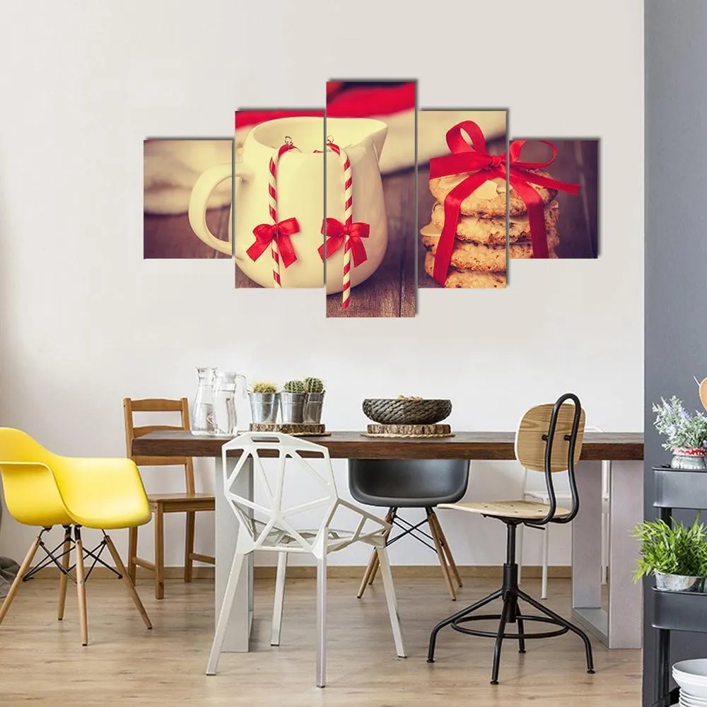 Cookies & Cup Canvas Wall Art