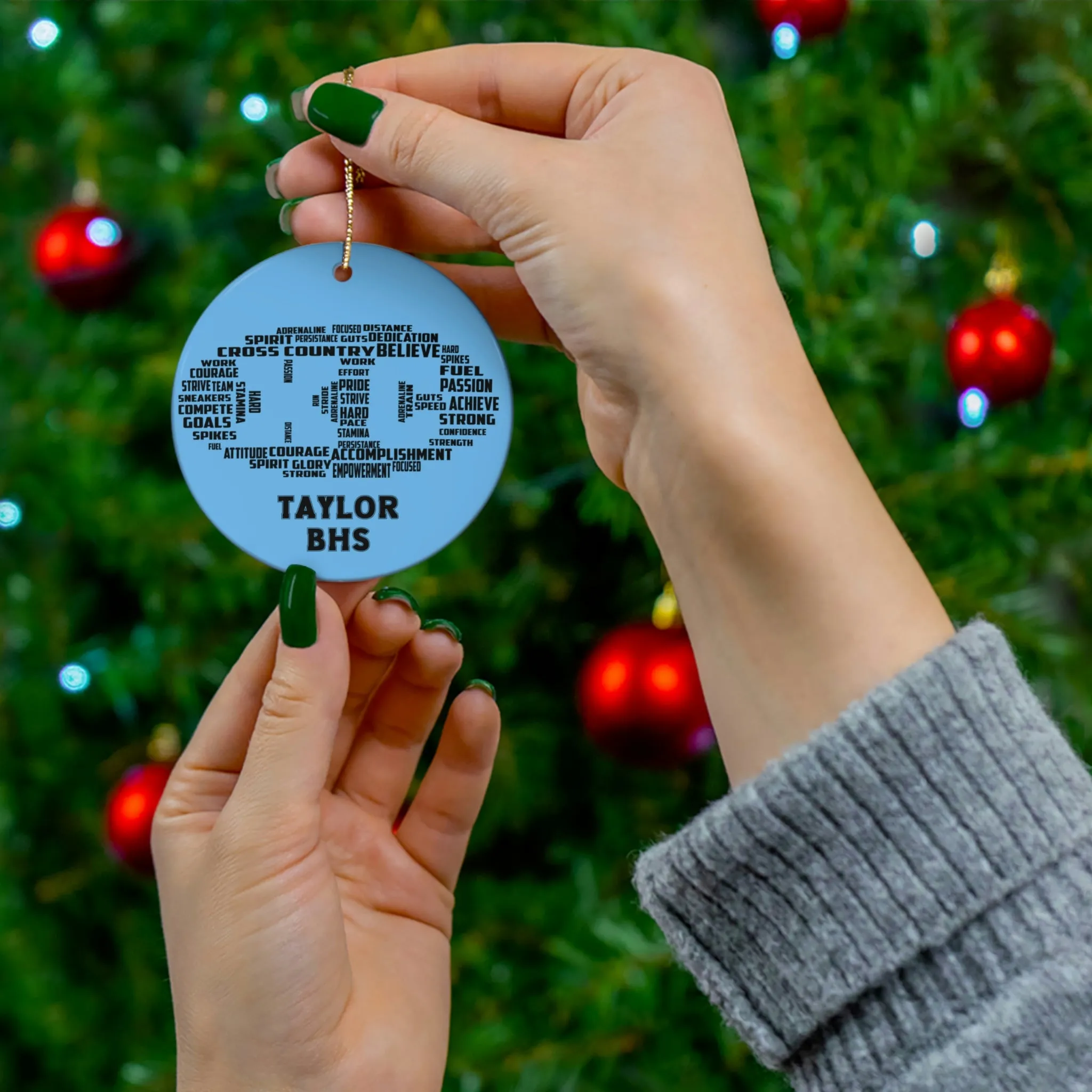 Cross Country Ornament XC