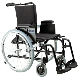 Drive Medical ak518ada-asf Cougar Ultra Lightweight Rehab Wheelchair, Swing away Footrests, 18" Seat