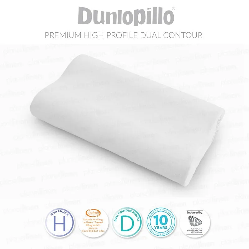 DUNLOPILLO Therapillo Memory Foam High Profile Dual Contour Pillow