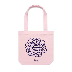 FCK CANCER tote bag - PINK