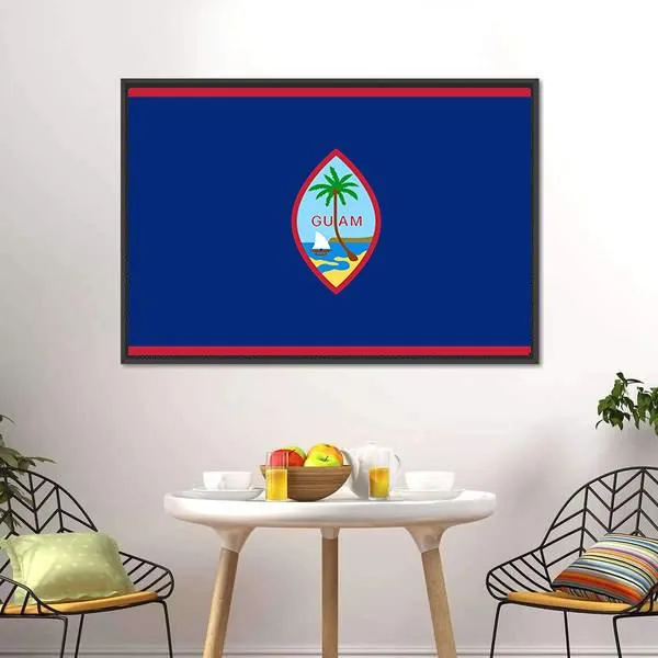 Flag Of Guam Canvas Wall Art