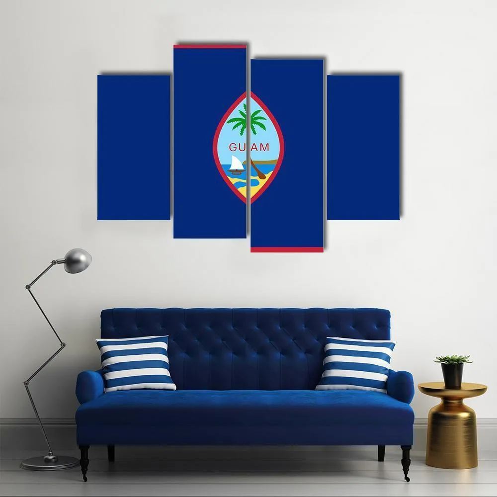 Flag Of Guam Canvas Wall Art