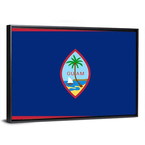 Flag Of Guam Canvas Wall Art