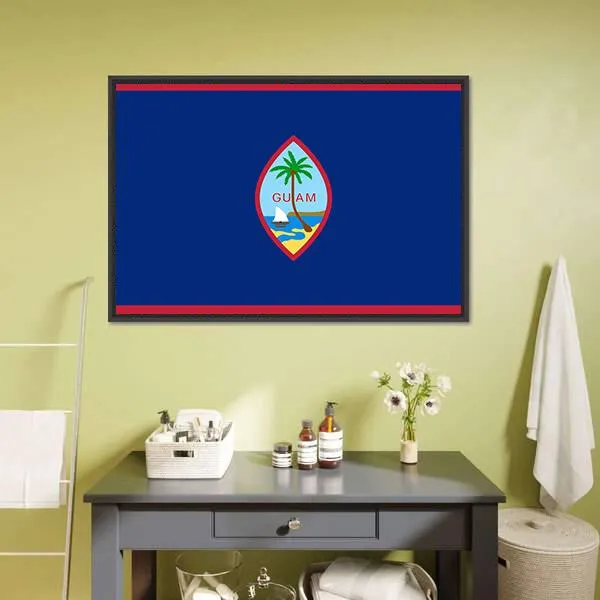 Flag Of Guam Canvas Wall Art