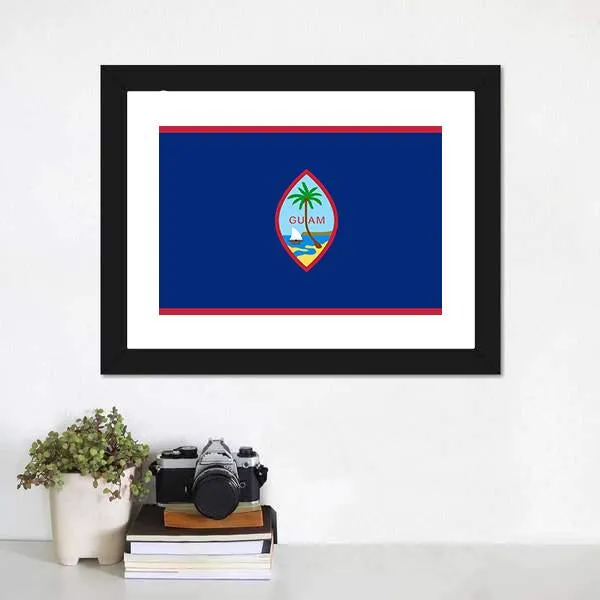 Flag Of Guam Canvas Wall Art