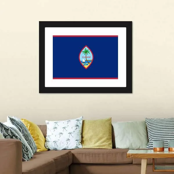 Flag Of Guam Canvas Wall Art