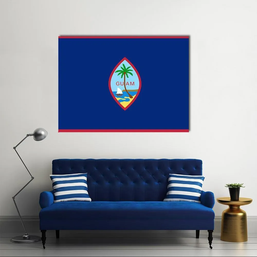 Flag Of Guam Canvas Wall Art