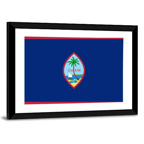 Flag Of Guam Canvas Wall Art