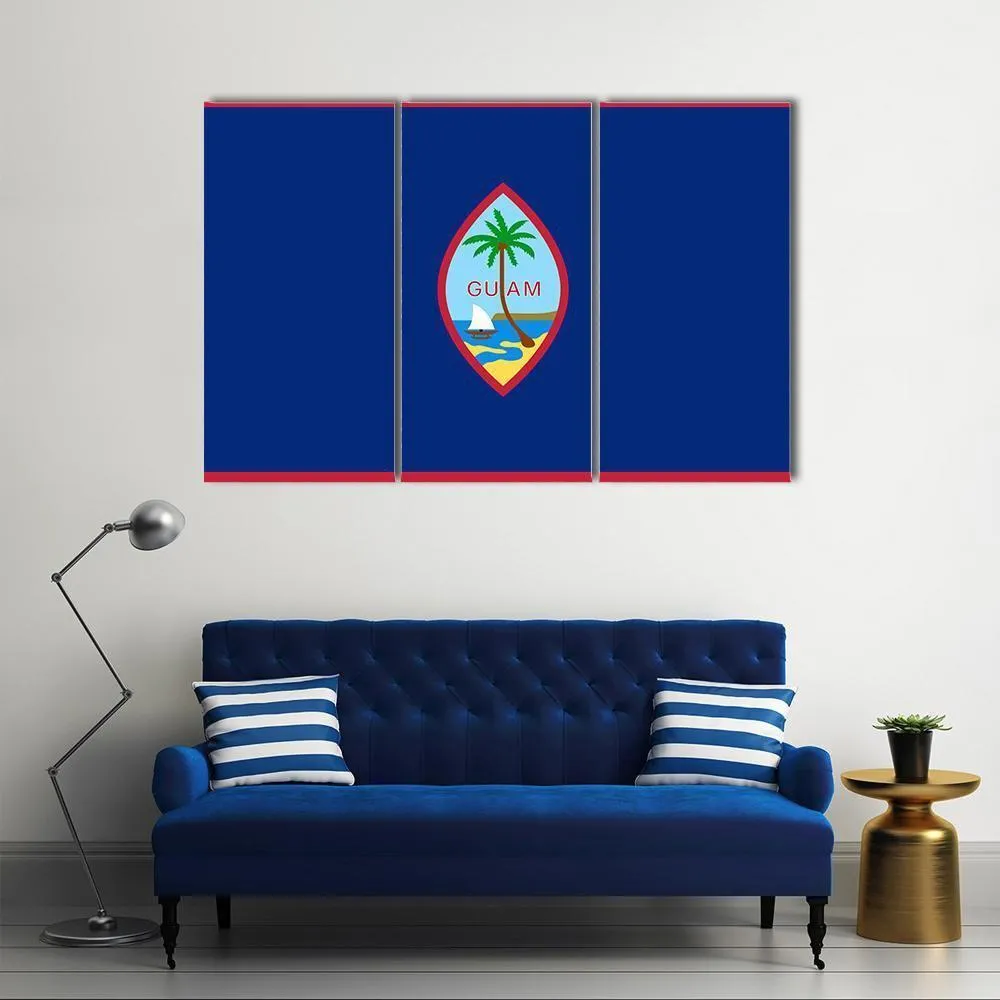 Flag Of Guam Canvas Wall Art