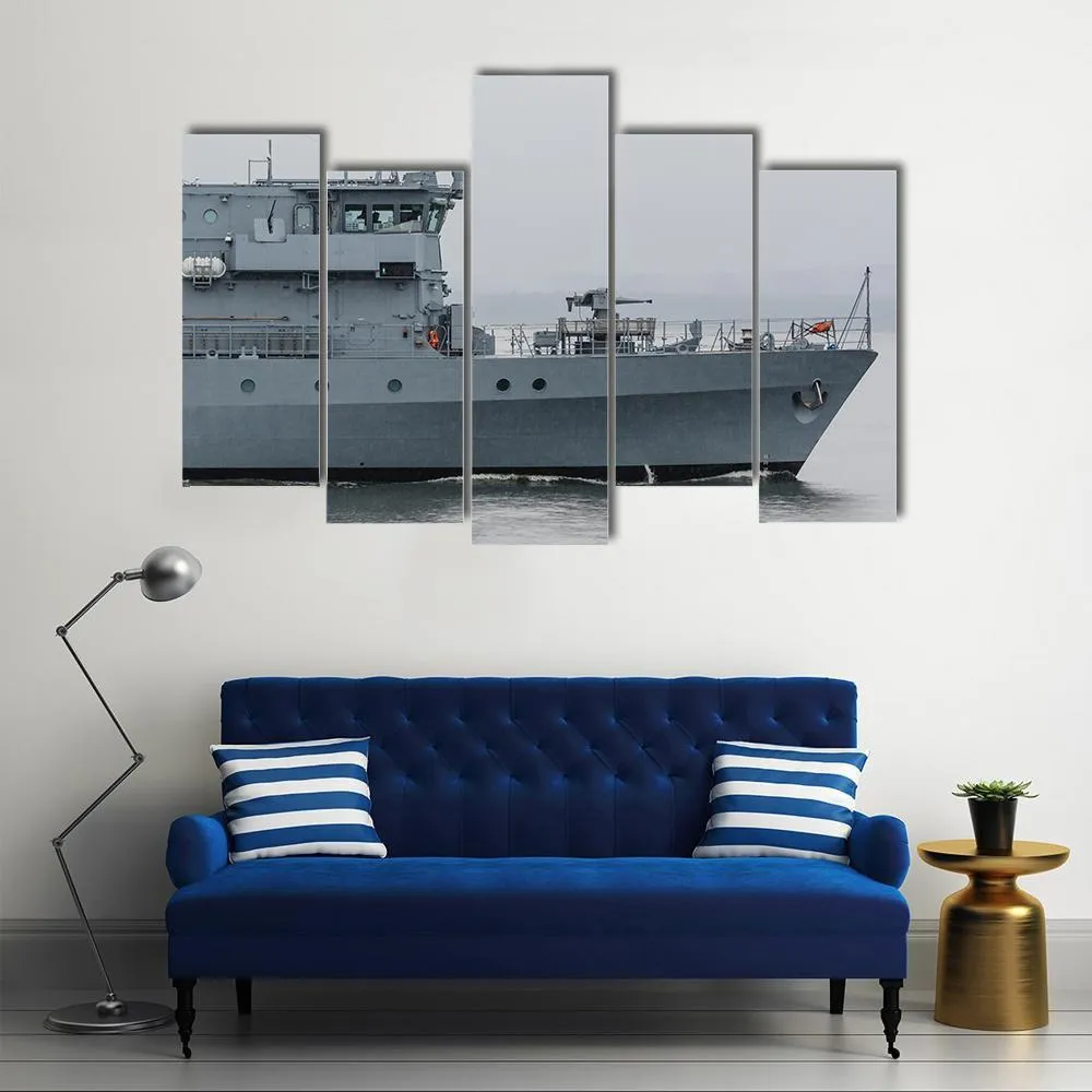 German Minehunter Canvas Wall Art