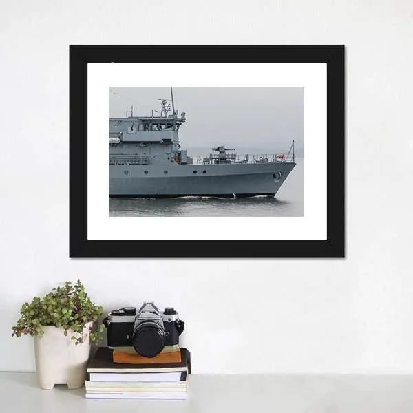 German Minehunter Canvas Wall Art