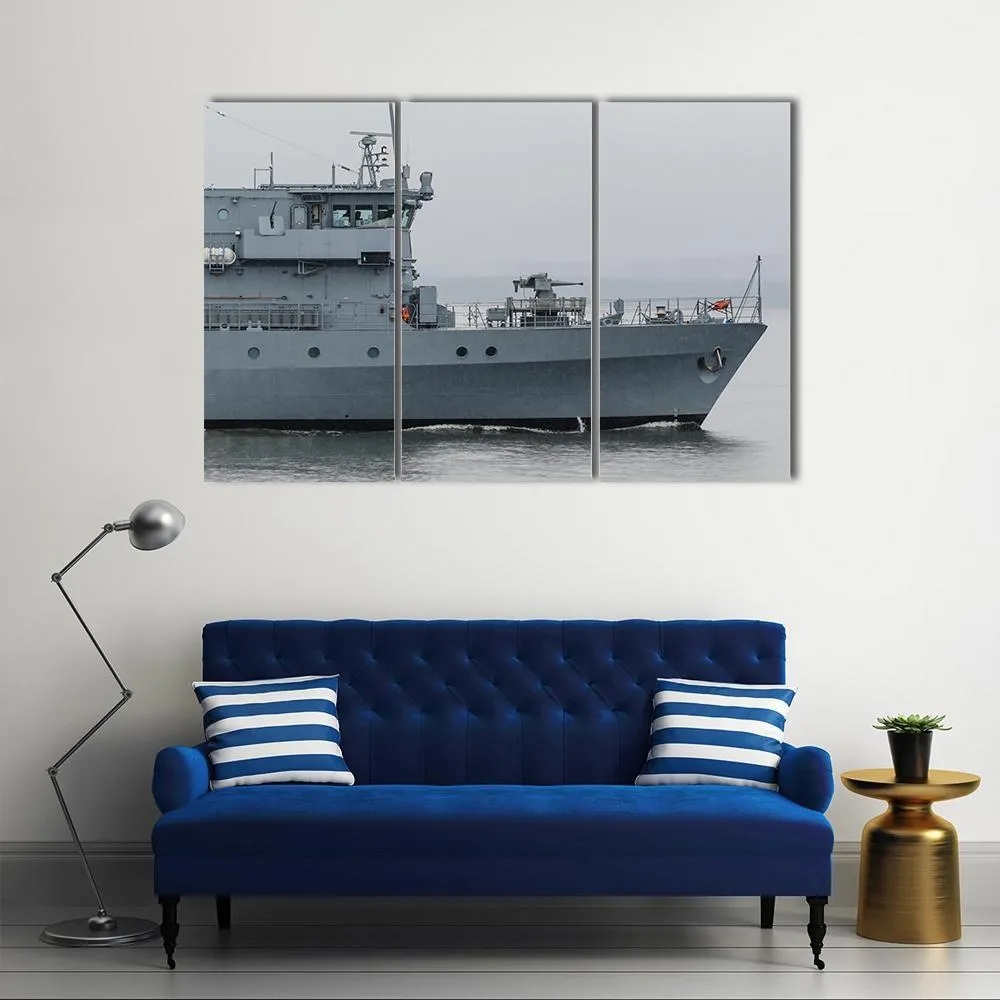 German Minehunter Canvas Wall Art