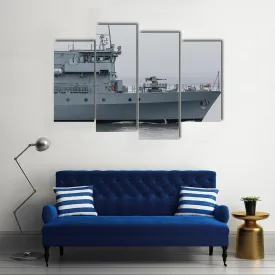 German Minehunter Canvas Wall Art