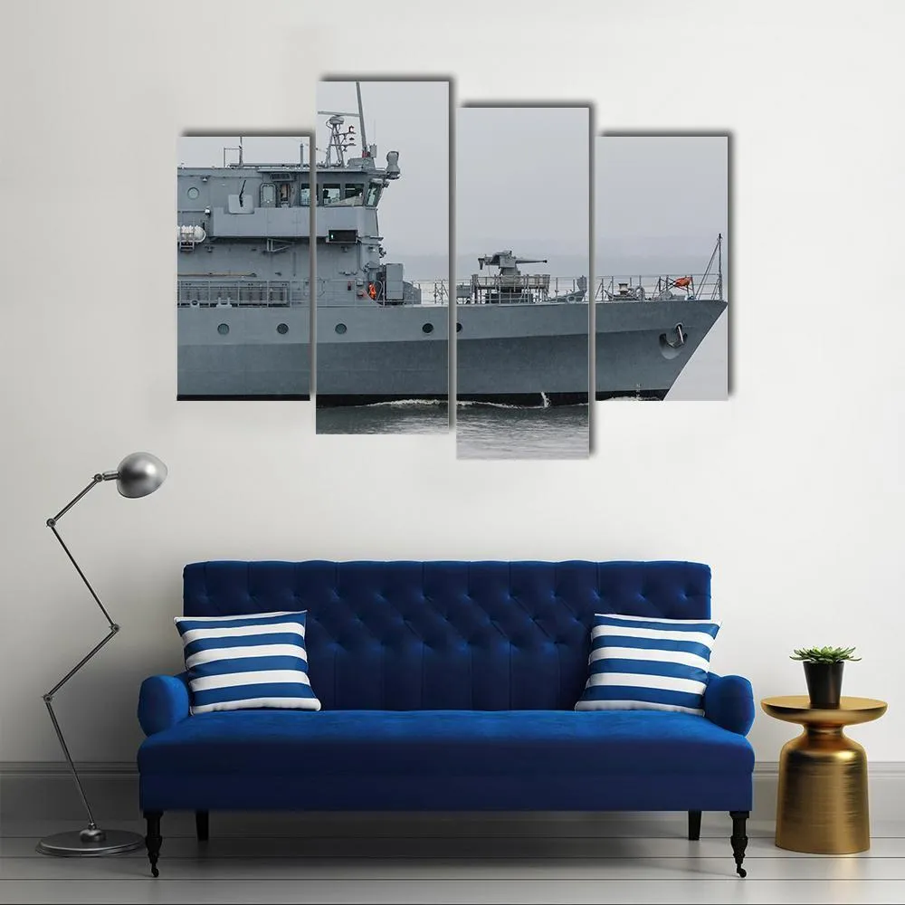 German Minehunter Canvas Wall Art