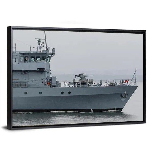 German Minehunter Canvas Wall Art