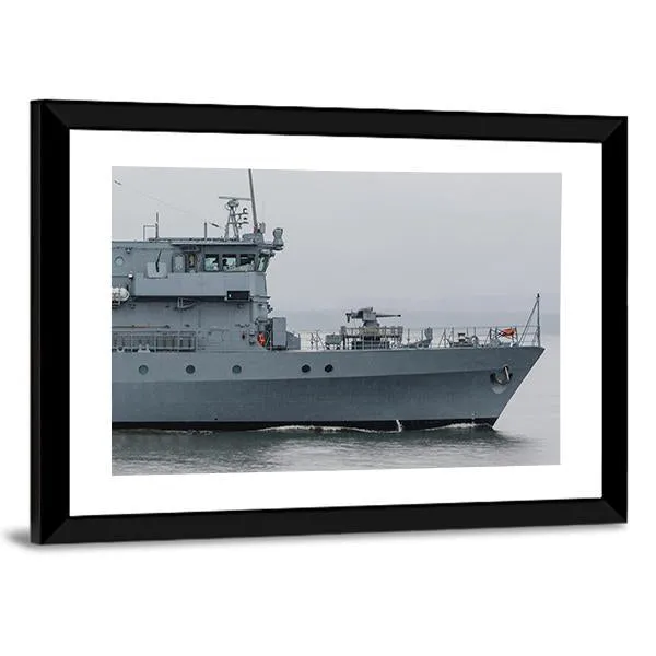 German Minehunter Canvas Wall Art