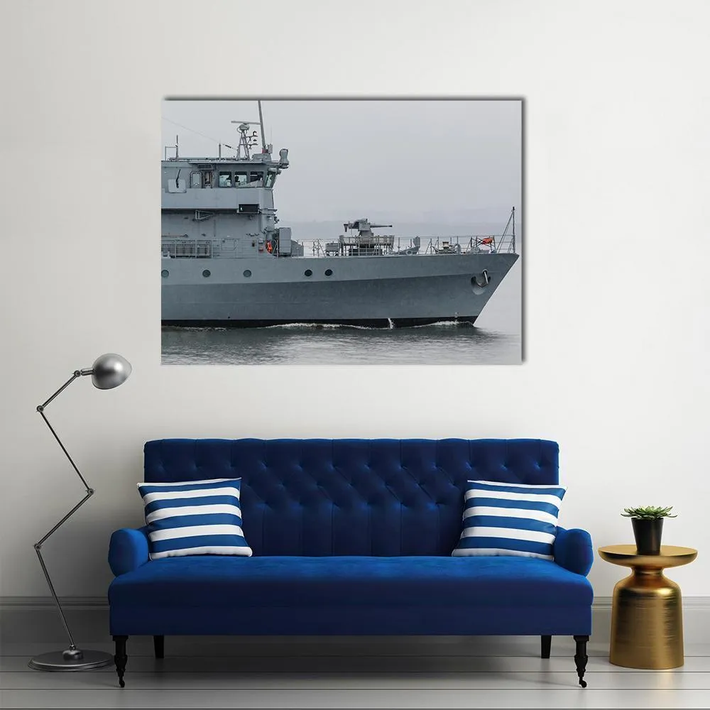 German Minehunter Canvas Wall Art