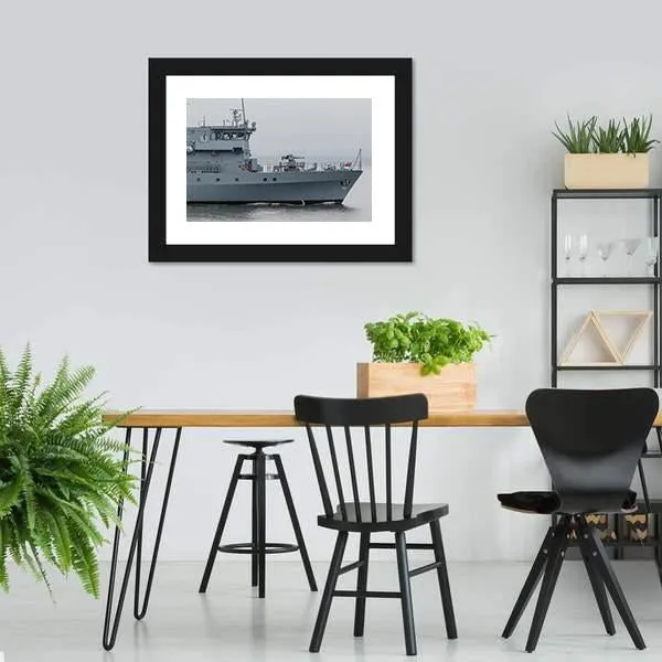 German Minehunter Canvas Wall Art