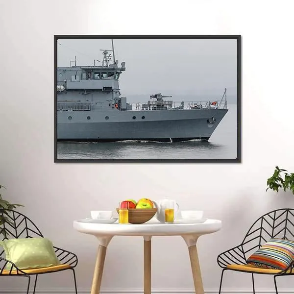 German Minehunter Canvas Wall Art