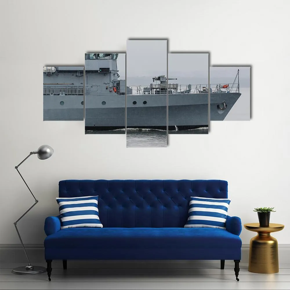 German Minehunter Canvas Wall Art