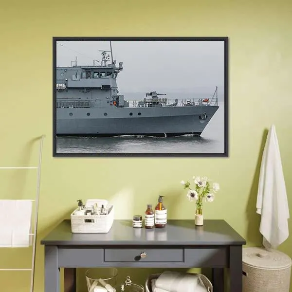 German Minehunter Canvas Wall Art