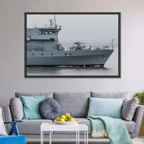 German Minehunter Canvas Wall Art