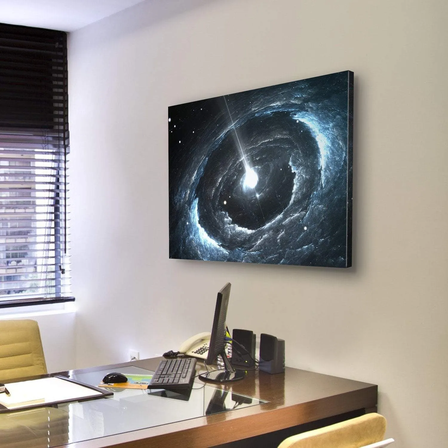 Highly Magnetized Rotating Neutron Star Canvas Wall Art