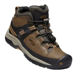 Keen Youths us 1-6 - Targhee Mid Boot Waterproof Dark Earth Brown