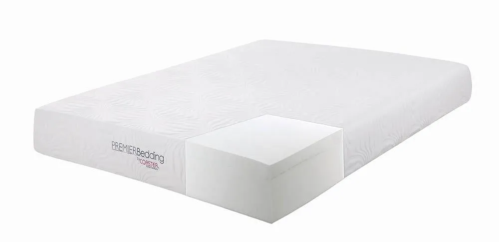 Key Eastern King Memory Foam Mattress White