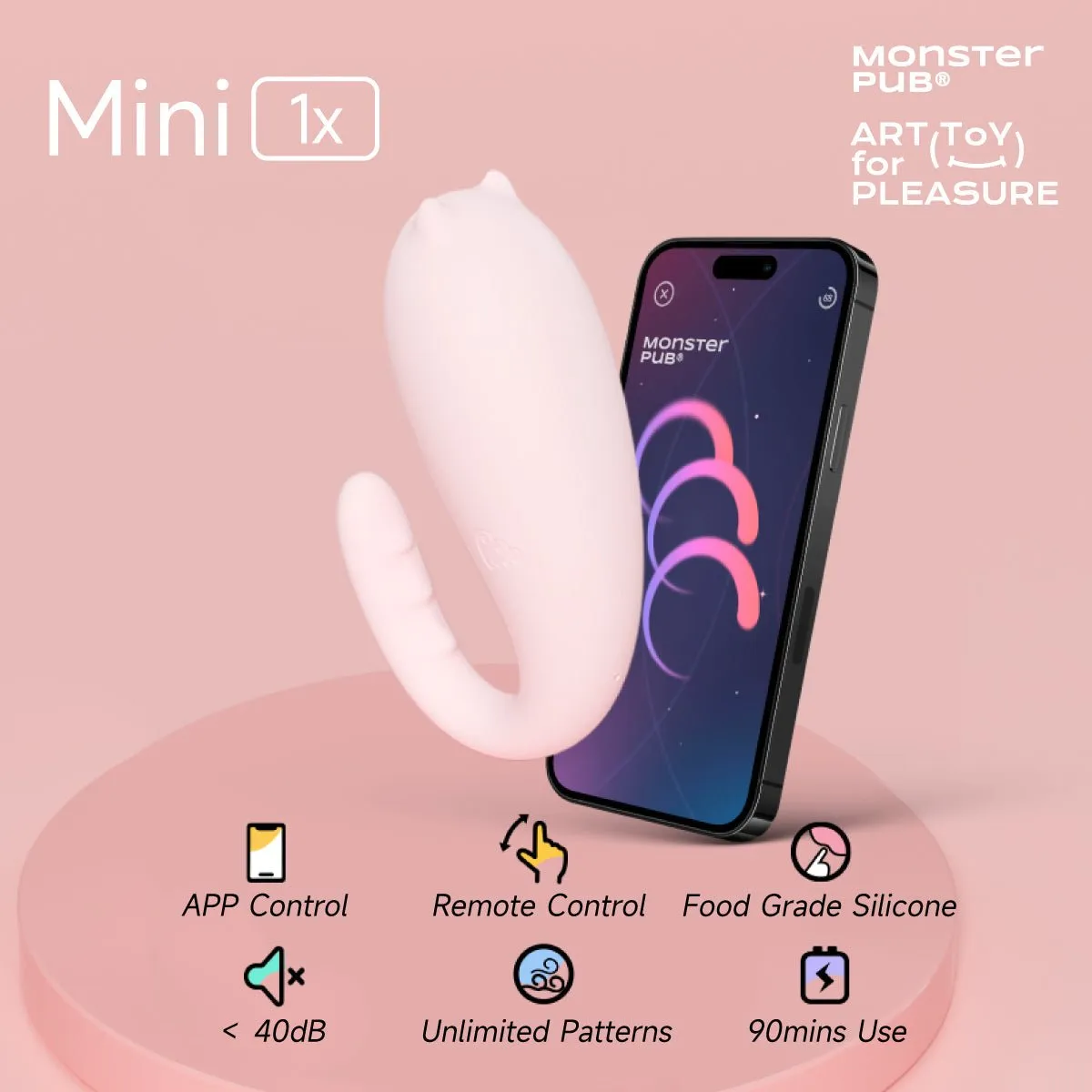 Long Distance Bluetooth Vibrator Monster Pub 1S Smart Vibrator Mr. Devil