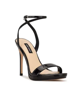 Loola Women's Classic Ankle Strap Sandals Nine West Black