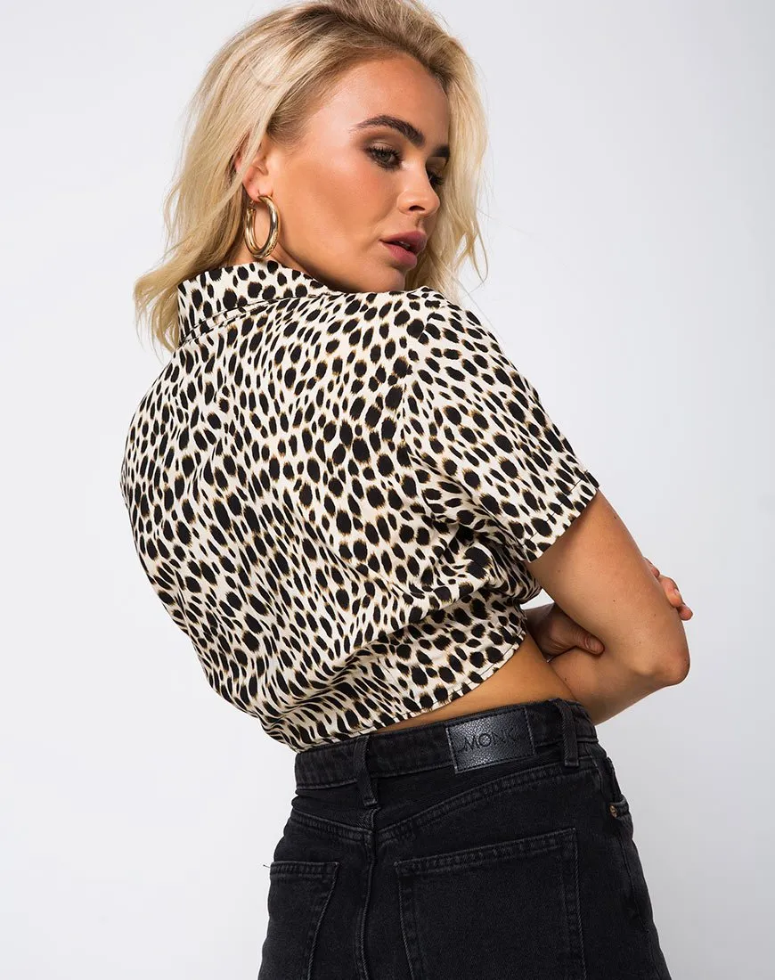 Marleigh Crop Top in Cheetah