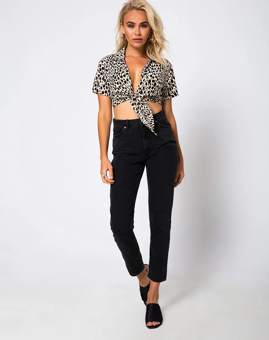 Marleigh Crop Top in Cheetah