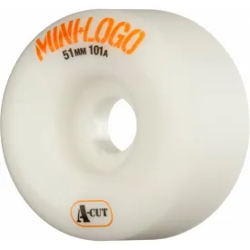 Mini Logo Wheels A-Cut 51mm 101a - White (Set of 4)