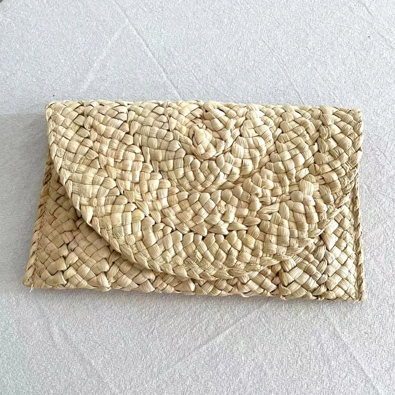 Mini Summer Straw Clutch Bag