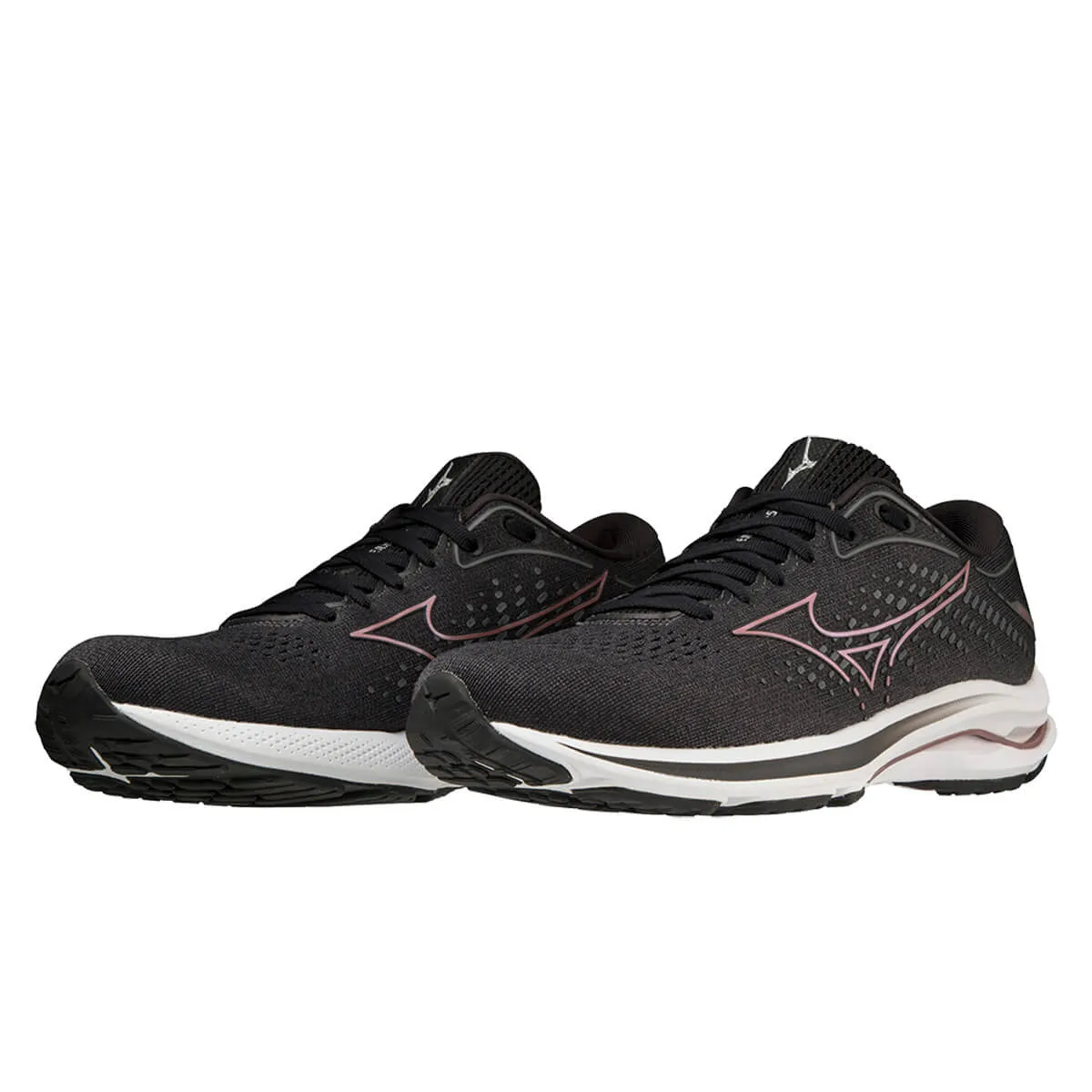 Mizuno Wave Rider 25 Wide Womens | Black/rosecopper/ebony