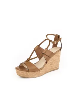 Nelson 100 Vacchetta Leather Cork Wedge