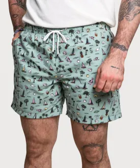 Printed Swim Shorts