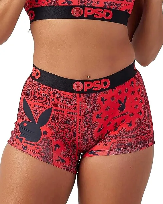 PSD Women's Playboy Paisely Boy Shorts